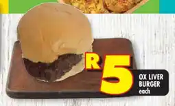 Shoprite OX LIVER BURGER offer