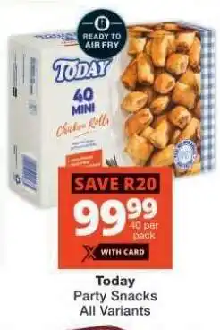 Checkers Today Party Snacks offer