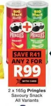 Checkers Pringles Savoury Snack offer