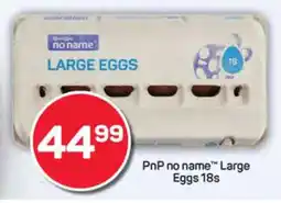 Pick n Pay PnP no name Large Eggs 18s offer