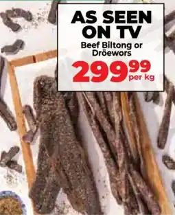 Food Lover's Market Beef Biltong or Droewors offer