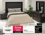 Bradlows Hillary Headboard & Pedestals 10302744 offer