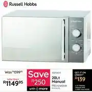 Bradlows Russell Hobbs 20Ltr Manual Microwave RHMA20L 10058511 offer