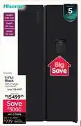 Bradlows Hisense 541Ltr Black SBS Fridge H680SMIB-WD 10306058 offer