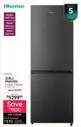 Bradlows Hisense 223Ltr Metallic Fridge Freezer KTF518-2WH 10278316 offer