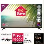 Bradlows Samsung 75(190cm) UHD 4K 10320006 offer