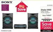 Bradlows Sony Shake X30D High Power Audio System 10139039 offer
