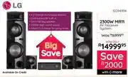 Bradlows LG 2300W MR11 AV Receiver System offer