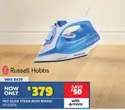 Russells Russell Hobbs Pro Glide Steam Iron RHI400 10113574 offer