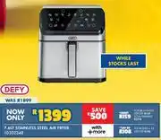 Russells Defy 7.6L Stainless Steel Air Fryer 10302348 offer