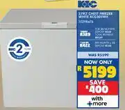 Russells KIC 279L Chest Freezer White KCG305WH 10298476 offer