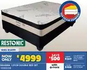 Russells Restonic Bahama 137cm Double Bed Set 10302328 offer