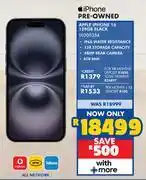 Russells Apple iPhone 16 128GB Black Smartphone (Pre-Owned) offer
