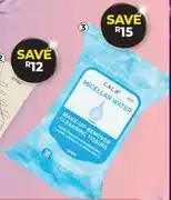 Dis-Chem Cala Micellar Water Make Up Remover Cleansing Tissues 30 Wipes-Per Pack offer