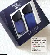 Dis-Chem Reebok Iconic Statement Blue For Him Gift Set (EDP 100ml Plus Shower Gel 200ml)-Per Set offer
