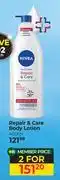 Dis-Chem Nivea Repair & Care Body Lotion-For 2 x 400ml offer