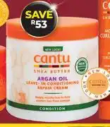 Dis-Chem Cantu Argan Oil Leave In Conditioner Repair Cream-453g offer