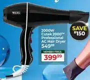 Dis-Chem Wahl 2000W Cutek 2000 Professional AC Hair Dryer offer