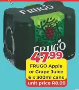 M.A Powertrade Frugo Apple or Grape Juice offer
