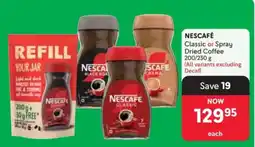 Makro NESCAFÉ Classic or Spray Dried Coffee offer