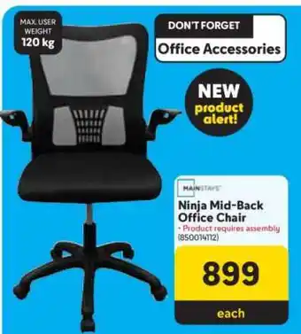 Makro Ninja Mid-Back Office Chair offer