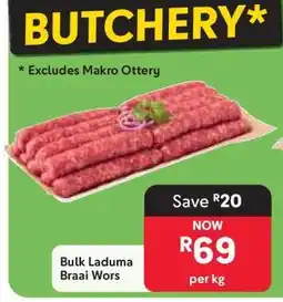 Makro Bulk Laduma Braai Wors offer
