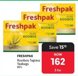 Makro FRESHPAK Rooibos Tagless Teabags 80's offer