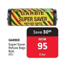 Makro GARBIE Super Saver Refuse Bags Roll 20's offer