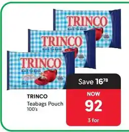 Makro TRINCO Teabags Pouch 100's offer