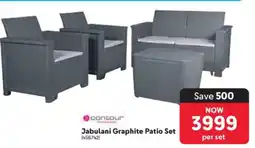 Makro Jabulani Graphite Patio Set offer