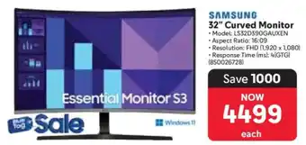 Makro Samsung 32 Curved Monitor offer