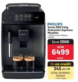 Makro PHILIPS Series 800 Fully Automatic Espresso Machine offer