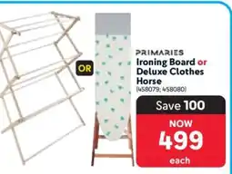 Makro Primaries Ironing Board or Deluxe Clothes Horse offer