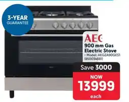 Makro AEG 900 mm Gas Electric Stove offer