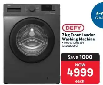 Makro DEFY 7 kg Front Loader Washing Machine offer