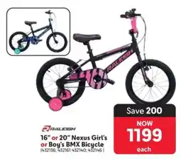 Makro 16” or 20” Nexus Girl’s or Boy’s BMX Bicycle offer
