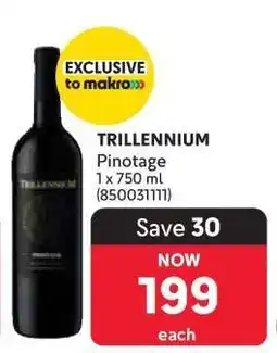 Makro TRILLENNIUM Pinotage offer