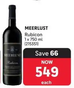 Makro MEERLUST Rubicon offer