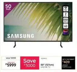 Bradlows Samsung 50" UHD 4K TV offer