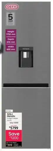 Bradlows Defy Metallic Fridge Freezer offer