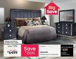Bradlows Hannah Headboard & Pedestals offer