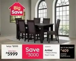 Bradlows Amber Dining Room Suite offer