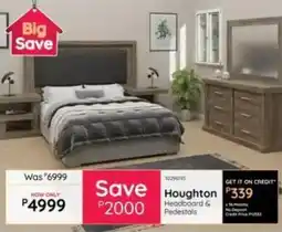 Bradlows Houghton Headboard & Pedestals offer