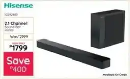 Bradlows Hisense 2.1 Channel Sound Bar offer