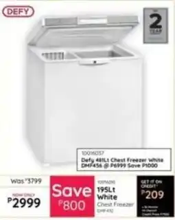 Bradlows Defy Chest Freezer White offer