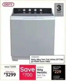 Bradlows Defy Metallic Twin Tub offer