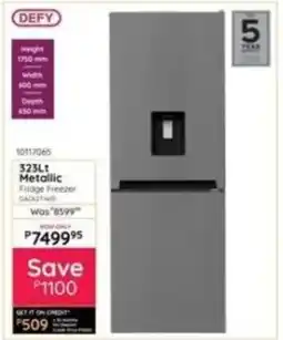 Bradlows Defy Metallic Fridge Freezer offer