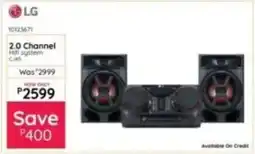 Bradlows LG 2.0 Channel Hifi System offer