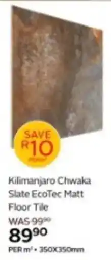 CTM Kilimanjaro Chwaka Slate EcoTec Matt Floor Tile offer