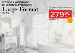 CTM Pacific Bianco Polished Porcelain Floor Tile offer